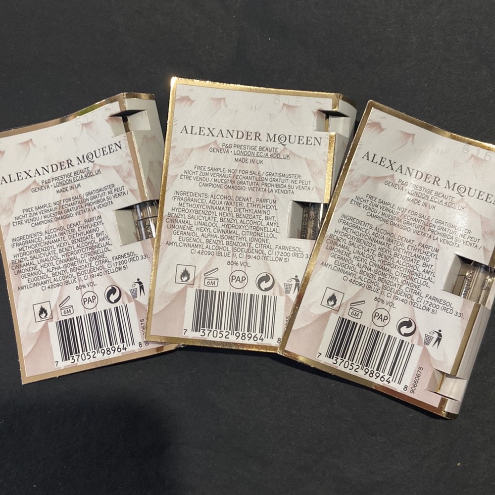 Three Alexander Mcqueen MCQUEEN Perfume Samples - Picture 2 of 3